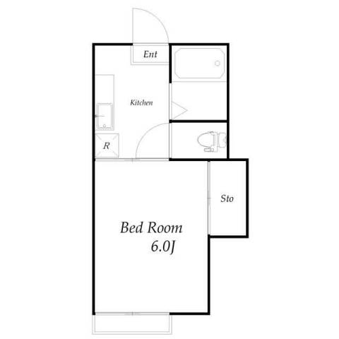 下倉田町の完工年月(1988年11月)築の賃貸アパートの間取り