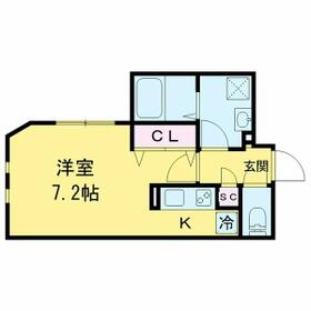 Branche桜新町Ⅱの間取り