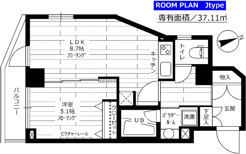 ステージファースト蒲田アジールコートの間取り