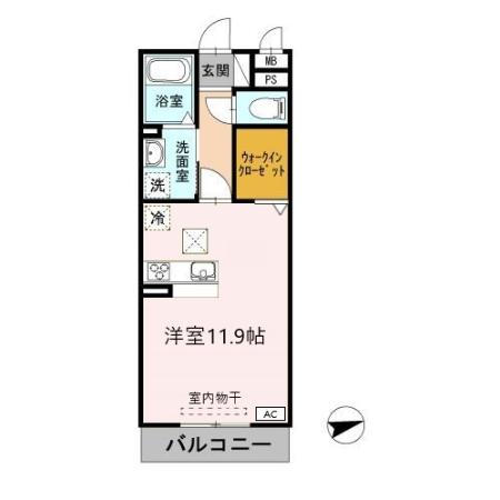 Dーroomサンヒルズ Bの間取り