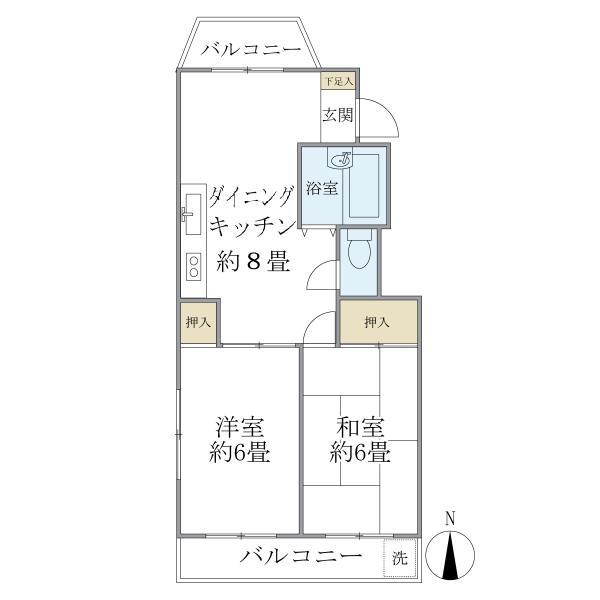 ファミール若月の間取り