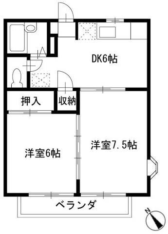 マンションDAIの間取り