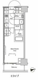 プラウドフラット門前仲町Ⅴの間取り