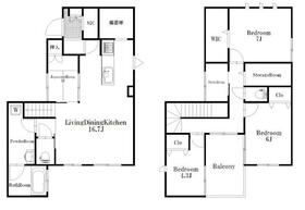 (仮)杉並区高円寺北2丁目戸建ての間取り