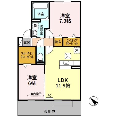 カサベルテ岩田の間取り