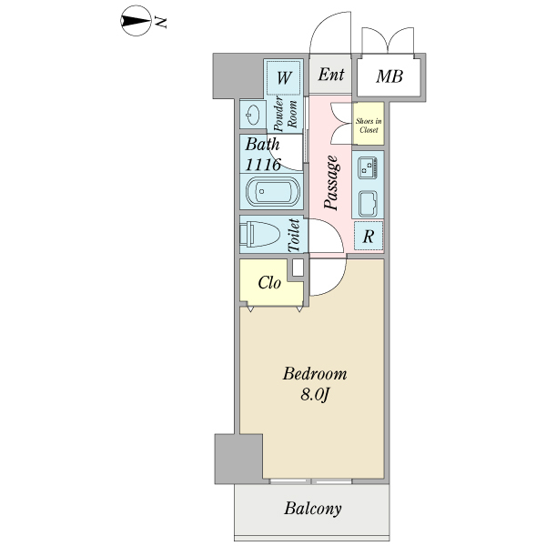 プロシード金山3の間取り