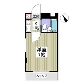 カムレードフカヤの間取り