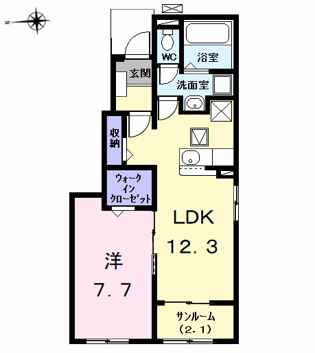 ガーデン ハイツ ハトリⅠの間取り