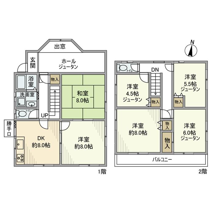 千代ケ丘戸建の間取り