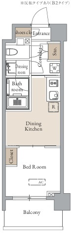 グランカーサ四谷・0711号室の間取り
