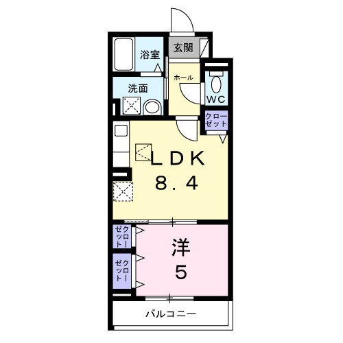 神崎町アパート(028236601)の間取り