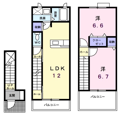ソレアードパルケAの間取り