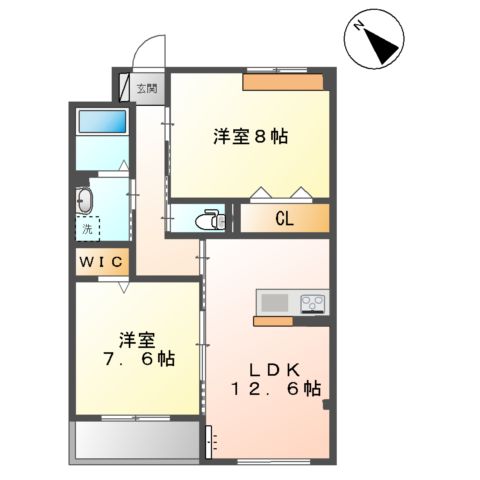 ラガールⅡの間取り