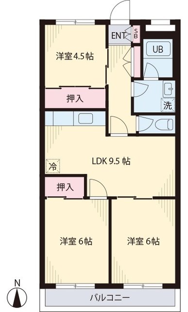 ピースファルハイツⅠの間取り