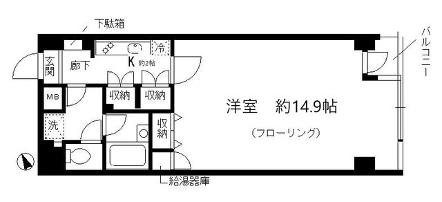 シャルム内神田の間取り