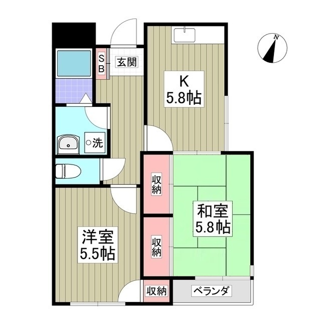 タチマンション門井町の間取り