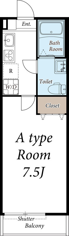 Wレジデンス1stの間取り