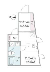 the trias shibuyahonmachiの間取り