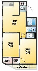 ヴィラ木の芽坂の間取り