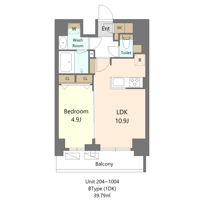 S-RESIDENCE新宿早稲田avelisの間取り