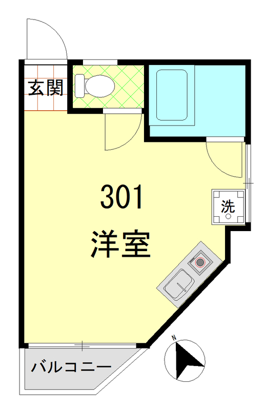 峰マンション(北大塚)の間取り
