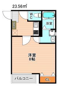 クレフラスト新城の間取り