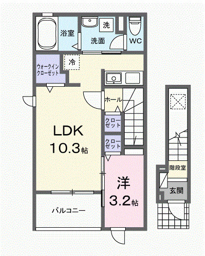 フローラ16の間取り