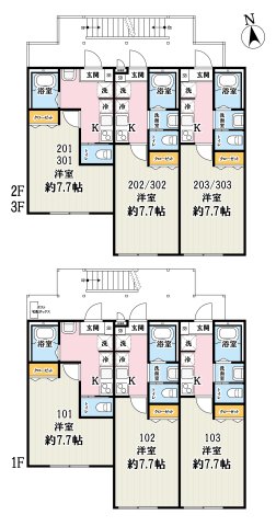 (仮称)キャメル稲毛2の間取り