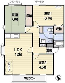リビエール南平A棟の間取り