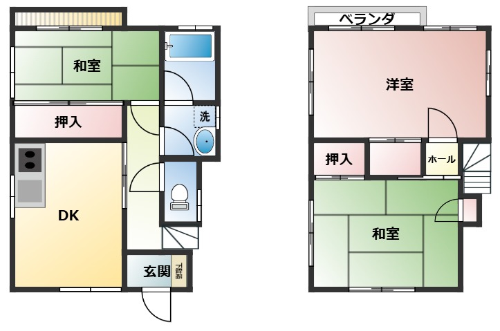 三浦市宮川町戸建ての間取り