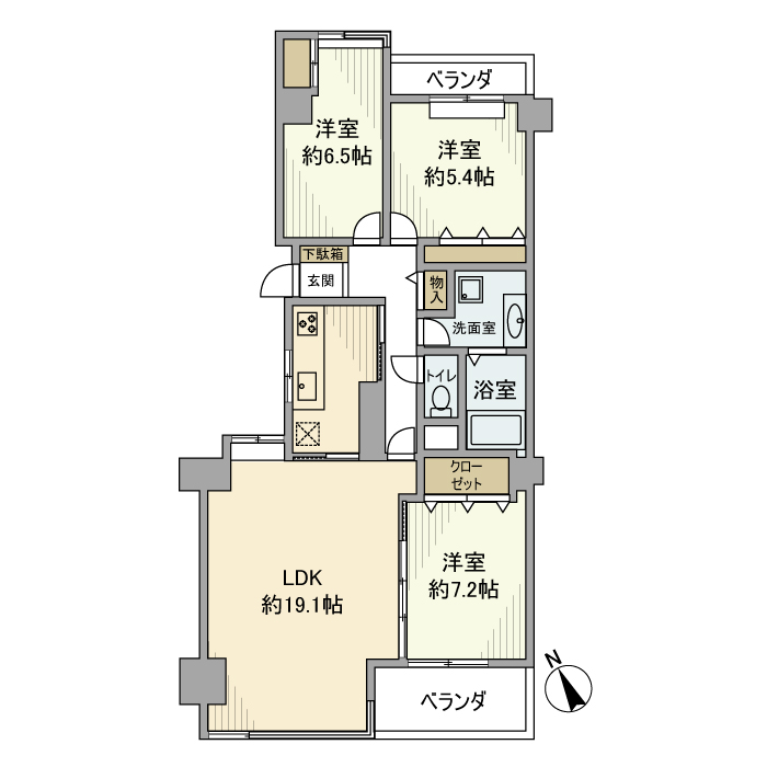 日吉ロイヤルマンションの間取り