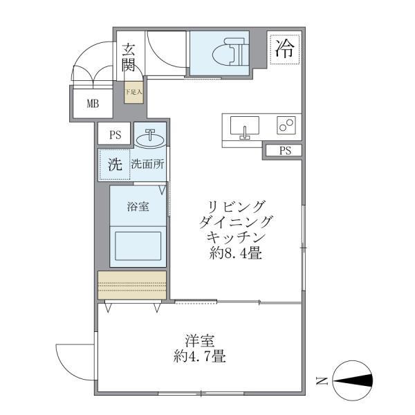 プラティーク旗の台ヒルサイドの間取り
