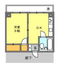 第3シンエイハイムの間取り