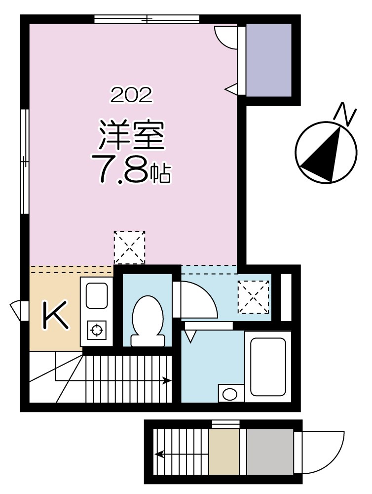 コンフォートKの間取り