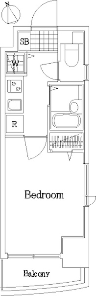 メインステージ麻布十番の間取り