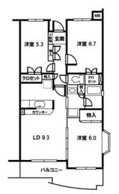 アースウインド北原台の間取り