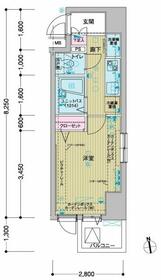 メインステージ東神田Ⅱの間取り