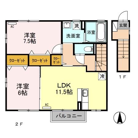 スカイエムの間取り