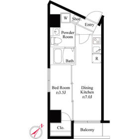 レーヴ スカイツリー 押上の間取り