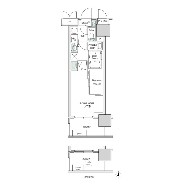 ブルックサイドレジデンス木場の間取り