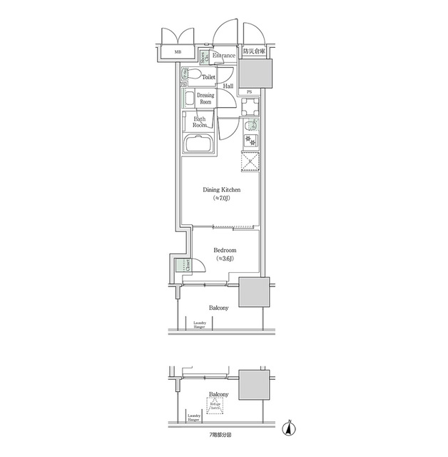 ブルックサイドレジデンス木場の間取り