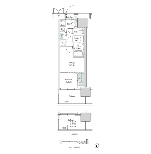 ブルックサイドレジデンス木場の間取り