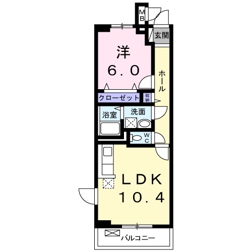 メゾン若江東の間取り