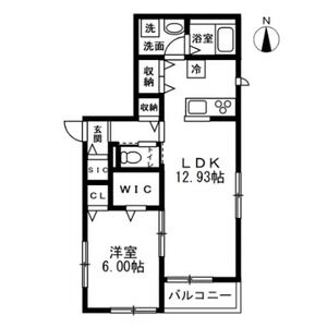 (仮)川越市木野目計画新築賃貸住宅 A棟の間取り