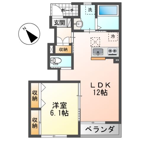 仮)元吉田町新築アパートの間取り