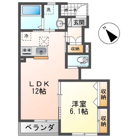 仮)元吉田町新築アパートの間取り