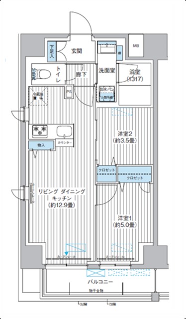 Y’s本所の間取り