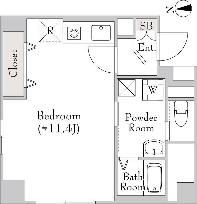 イズム東中野の間取り