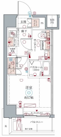 クレヴィスタ横浜の間取り