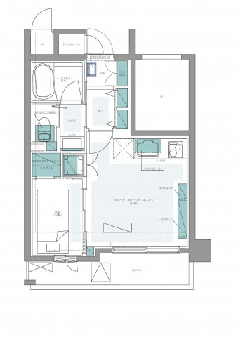 フリーディオ神楽坂の間取り